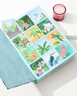 Tommy Bahama 12 Days of Paradise Candle Calendar Multicolor Clearance