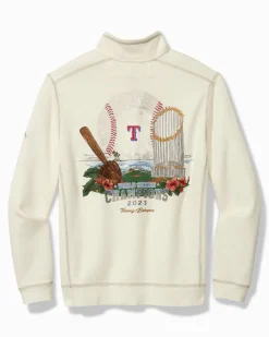 Tommy Bahama 2023 MLB® World Series™ Tobago Bay Half-Zip Sweatshirt texas_rangers Discount