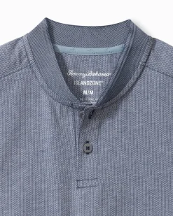 Tommy Bahama Alki Point Short-Sleeve IslandZone® Henley Eclipse Sale