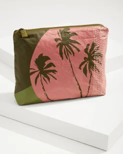 Tommy Bahama Aloha Collection Paumalu Small Pouch Olive New