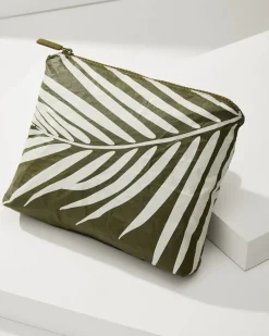 Tommy Bahama Aloha Collection Shade Small Pouch Creme/Olive Sale