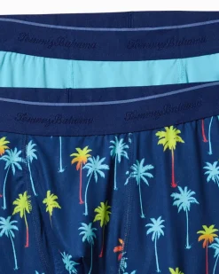 Tommy Bahama Aloha Print Tech Boxer Briefs - 2-Pack Island Navy Clearance