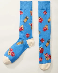 Tommy Bahama Aloha Spirit Socks Buccaneer Blue Discount