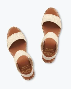 Tommy Bahama André Assous Aviana Stretch-Raffia Wedges Natural Hot