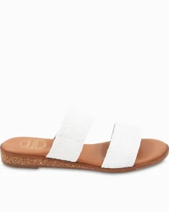 Tommy Bahama André Assous Galia Stretch-Raffia Featherweights™ Sandals White Sale