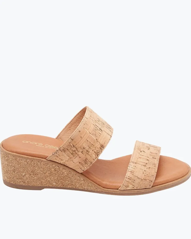 Tommy Bahama André Assous Gwenn Cork Featherweights™ Wedges Natural Hot