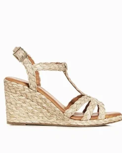 Tommy Bahama André Assous Madina Raffia Wedges Beige Sale
