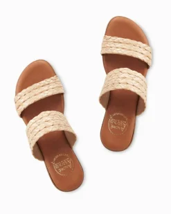 Tommy Bahama André Assous Narice Raffia Featherweights™ Sandals Beige Discount