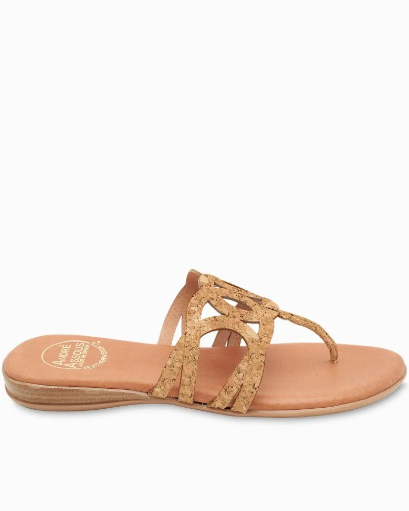 Tommy Bahama André Assous Nature Cork Featherweights™ Sandals Natural Sale