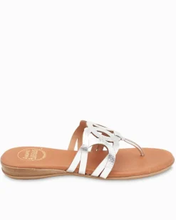 Tommy Bahama André Assous Nature Metallic Featherweights™ Sandals Silver Sale