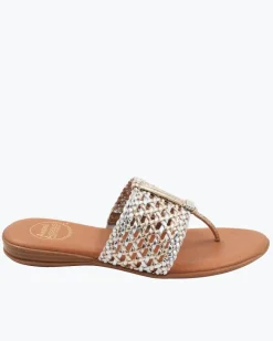 Tommy Bahama André Assous Nice Featherweights™ Sandals Metallic Clearance
