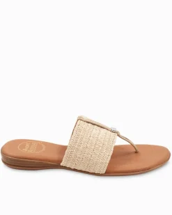 Tommy Bahama André Assous Nice Stretch-Raffia Featherweights™ Sandals Natural Hot