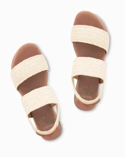 Tommy Bahama André Assous Nigella Stretch-Raffia Featherweights™ Sandals Natural Best