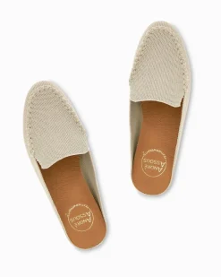Tommy Bahama André Assous Nolah Crème Platino Knit Featherweights™ Mules Creme/Platino