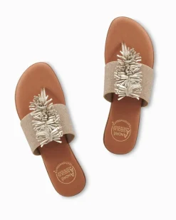 Tommy Bahama André Assous Novalee Stretch-Linen Featherweights™ Sandals Beige/Platino Online