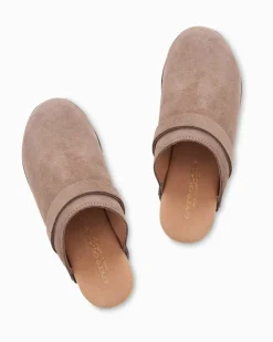 Tommy Bahama André Assous Olivia Suede Featherweights™ Clogs Desert Taupe Hot