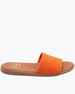 Tommy Bahama André Assous Paloma Suede Featherweights™ Sandals Orange Outlet