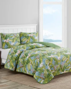 Tommy Bahama Aregada Dock 3-Piece Full/Queen Quilt Set Blue