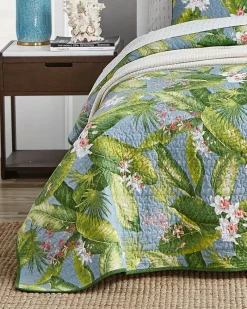 Tommy Bahama Aregada Dock 3-Piece Full/Queen Quilt Set Blue