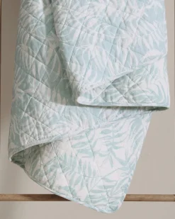 Tommy Bahama Art of Palms Reversible 3-Piece Full/Queen Quilt Set Blue Discount