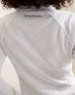 Tommy Bahama Aruba Diamond Days Embroidered Full-Zip Sweatshirt White Discount