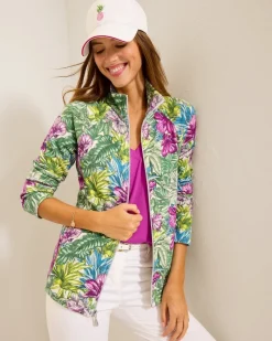 Tommy Bahama Aruba Jungle Jewels Full-Zip Sweatshirt Coconut