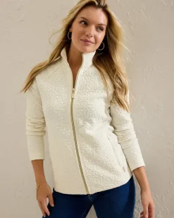 Tommy Bahama Aruba Purr-fection Full-Zip Sweatshirt Coconut Best