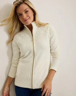 Tommy Bahama Aruba Purr-fection Full-Zip Sweatshirt Coconut Best