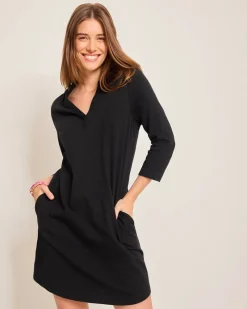 Tommy Bahama Ashby Isles T-Shirt Dress Black Outlet