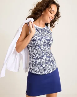 Tommy Bahama Aubrey Seaport Resort IslandZone® Top Island Navy New