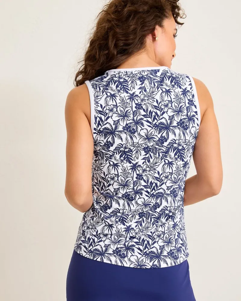 Tommy Bahama Aubrey Seaport Resort IslandZone® Top Island Navy New