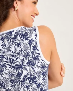 Tommy Bahama Aubrey Seaport Resort IslandZone® Top Island Navy New