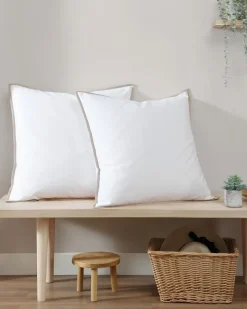 Tommy Bahama Bahama Basic Canvas European Shams - Set of 2 White Hot