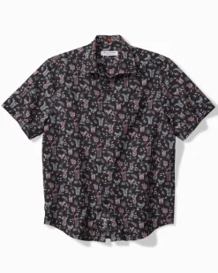 Tommy Bahama Bahama Coast Boozy Nights IslandZone® Shirt Night Cap Discount