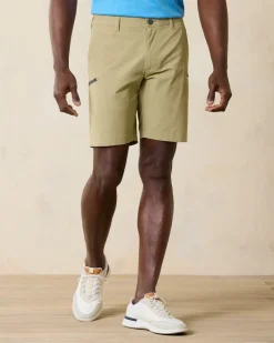 Tommy Bahama Bahama Coast Cargo IslandZone® 9-Inch Shorts Stone Khaki Sale