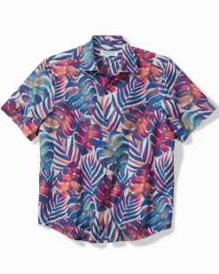 Tommy Bahama Bahama Coast Monarch Monstera IslandZone® Shirt Summer Grey Best