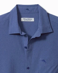 Tommy Bahama Bahama Coast Sands IslandZone® Long-Sleeve Shirt Classic Blue Clearance