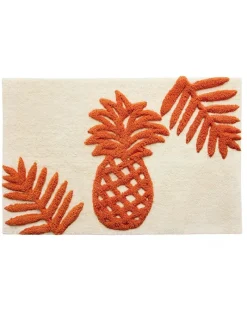Tommy Bahama Batik Pineapple Bath Rug Orange Discount