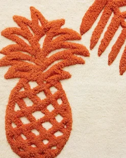 Tommy Bahama Batik Pineapple Bath Rug Orange Discount