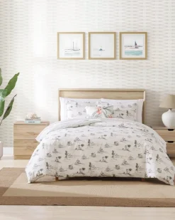 Tommy Bahama Beach Club 3-Piece Full/Queen Comforter Set Grey Best