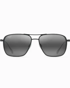 Tommy Bahama Beaches Aviator Sunglasses by Maui Jim® Matte Black