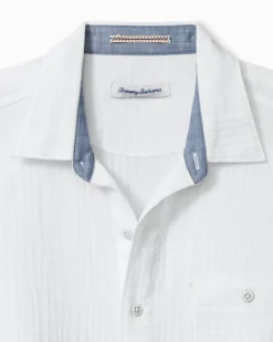 Tommy Bahama Beachside Cotton Cruiser Short-Sleeve Shirt White Sale
