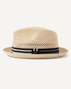 Tommy Bahama Berle Packable Braid Hat Vanilla