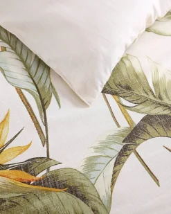 Tommy Bahama Birds of Paradise 5-Piece Full/Queen Comforter Set Ivory Cream