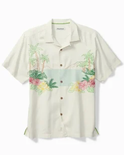 Tommy Bahama Bloom With a View Silk Camp Shirt Continental Sale
