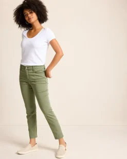 Tommy Bahama Boracay® Beach High-Rise Ankle Jeans Tea Leaf Sale