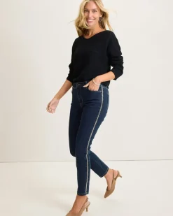 Tommy Bahama Boracay® Indigo Tux High-Rise Ankle Jeans Deep Ocean Wash Outlet