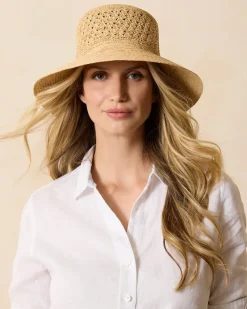 Tommy Bahama Braided Brim Sun Hat Natural Outlet