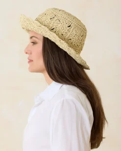 Tommy Bahama Breezy Bucket Hat Natural Clearance