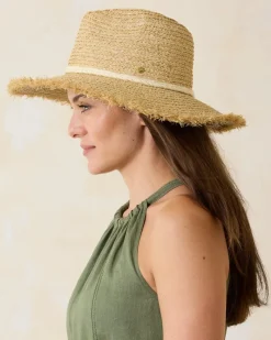 Tommy Bahama Brighton Fringe Brim Raffia Hat Natural Online
